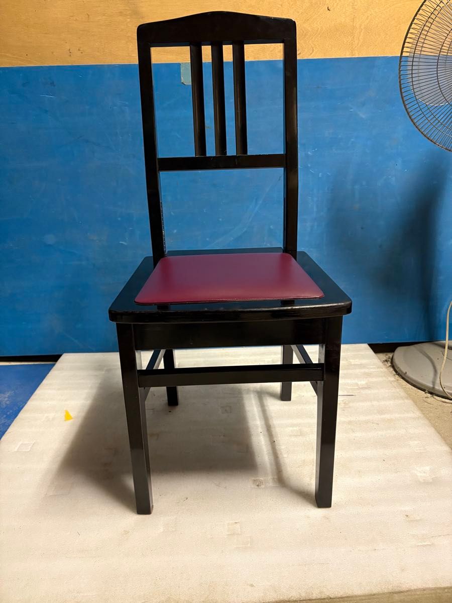 名陽木工 MEIYO トムソン椅子 背もたれ付き ピアノ専用高低自在椅子