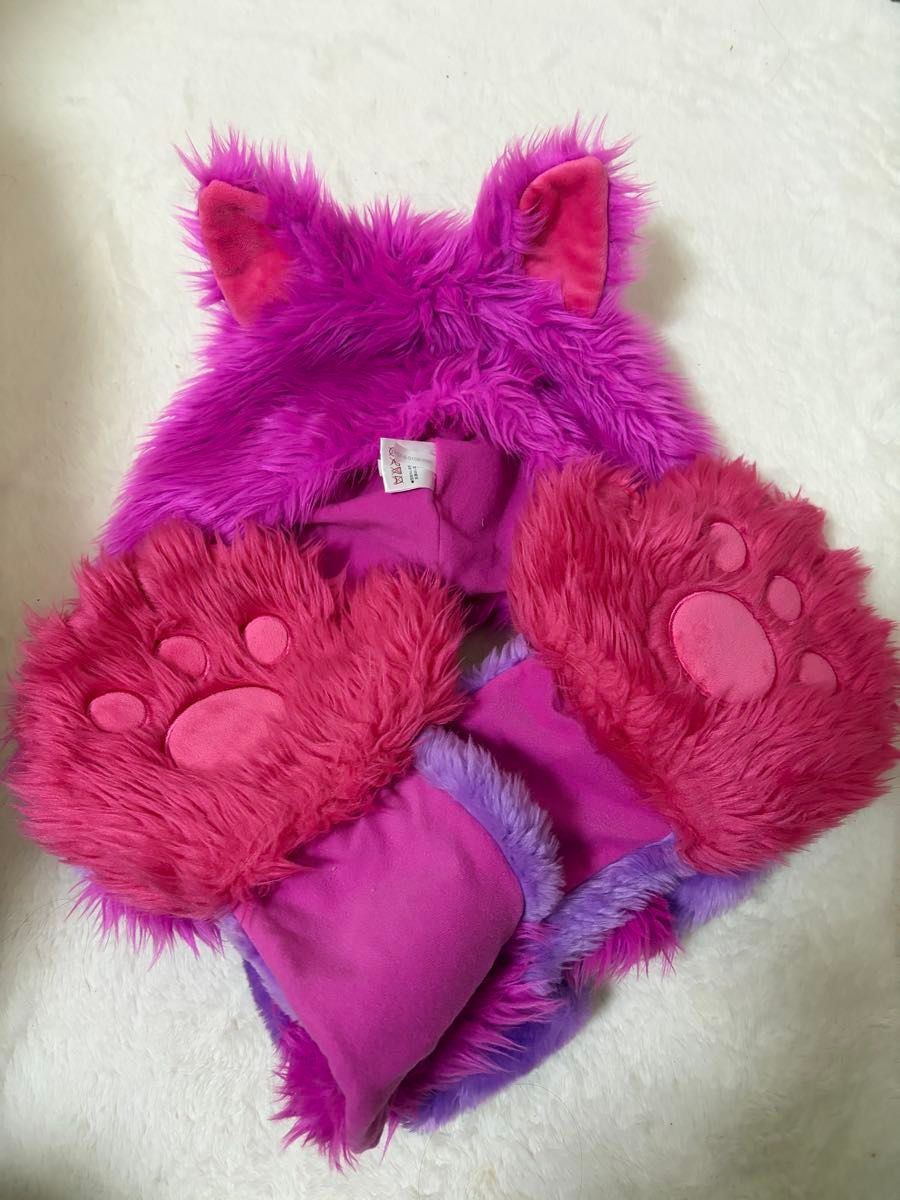 ディズニー チシャ猫 ファンキャップ マフラー マフラーキャップ