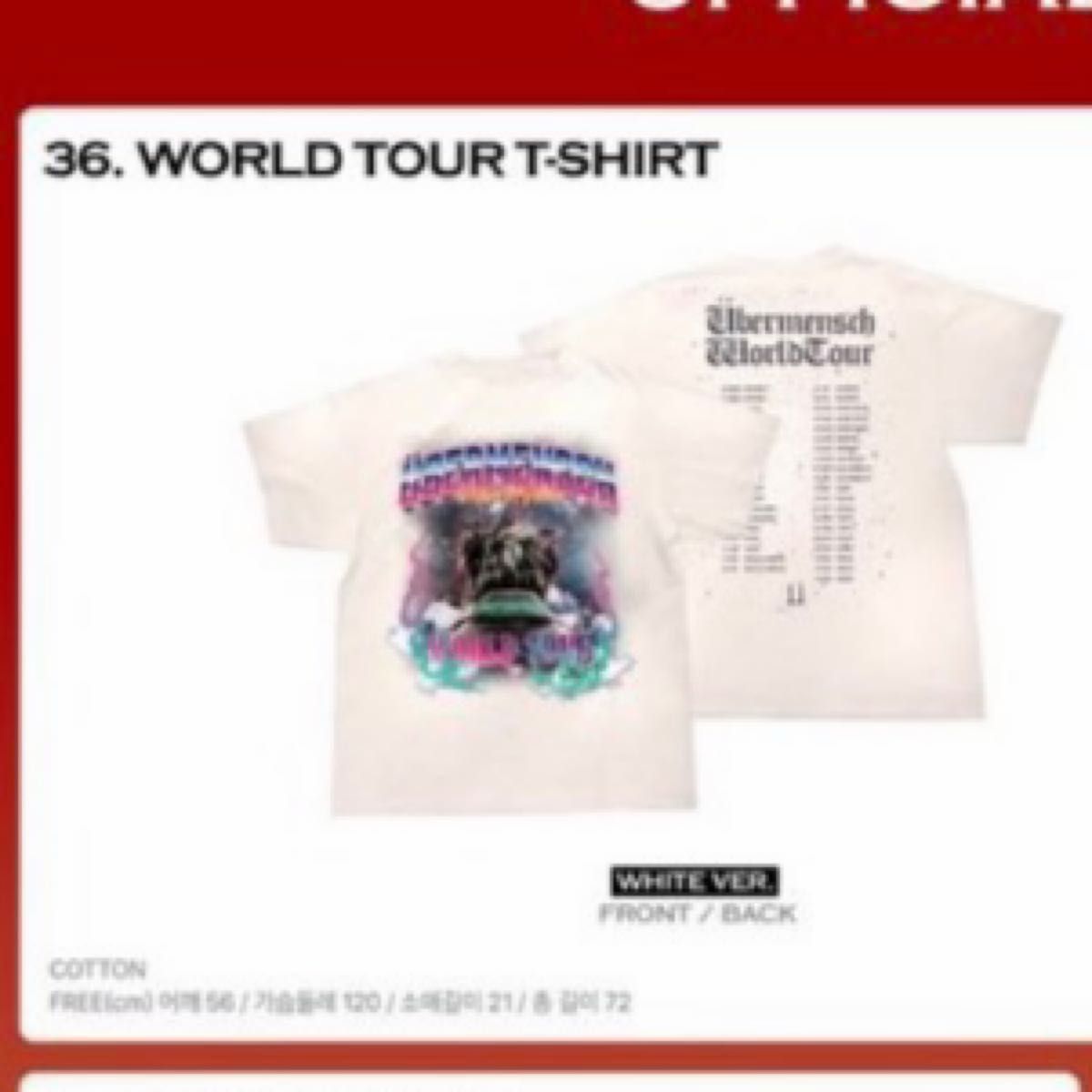 G-DRAGON Act III MOTTE ツアーTシャツ 2017 未使用｜Yahoo!フリマ（旧