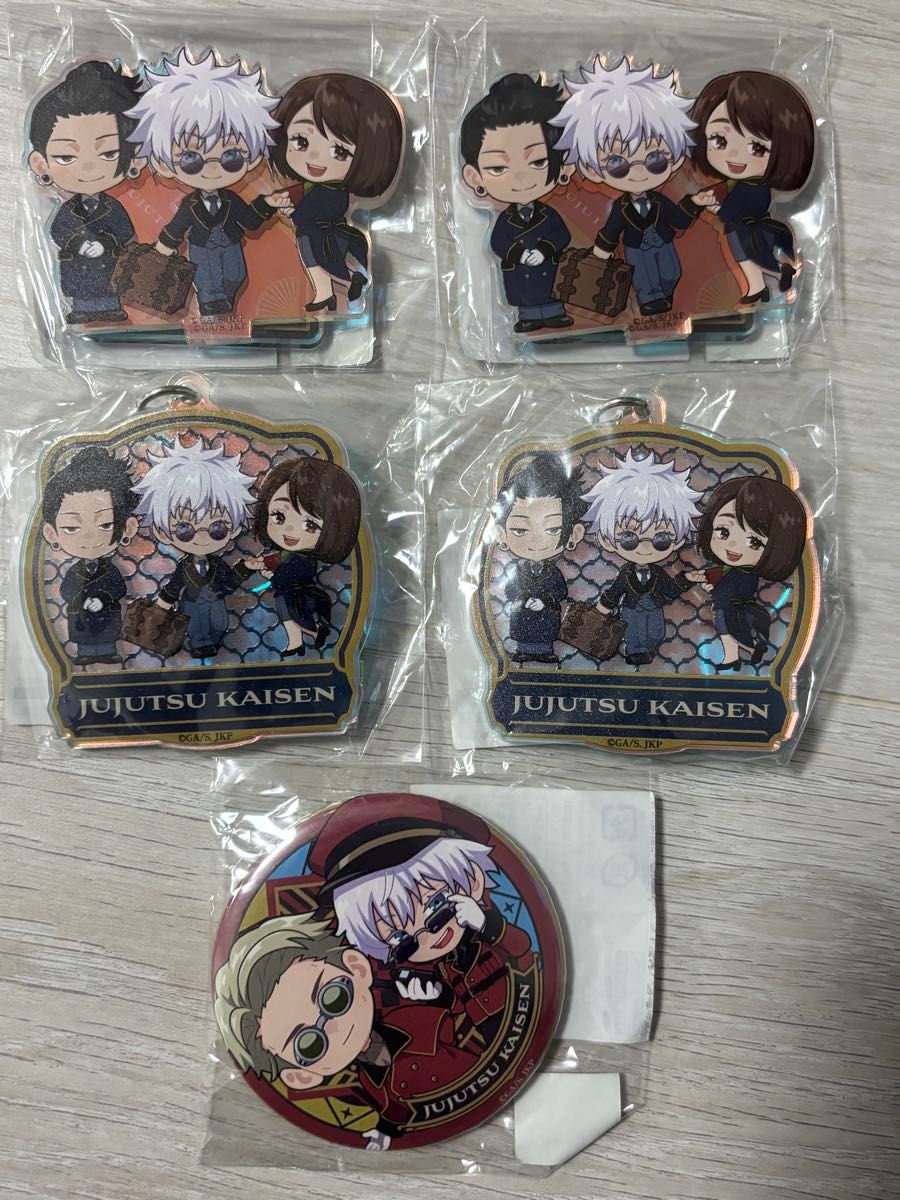 呪術廻戦 コレクション缶バッジ BATTLES 渋谷事変ver 五条悟 夏油傑 缶