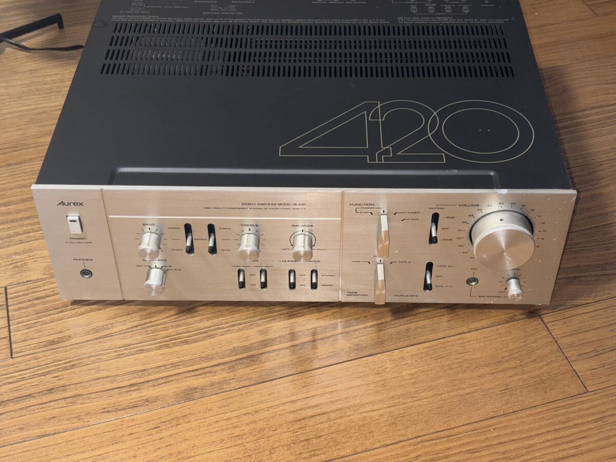 Yahoo!オークション -「aurex sb-420」(アンプ) (オーディオ機器)の