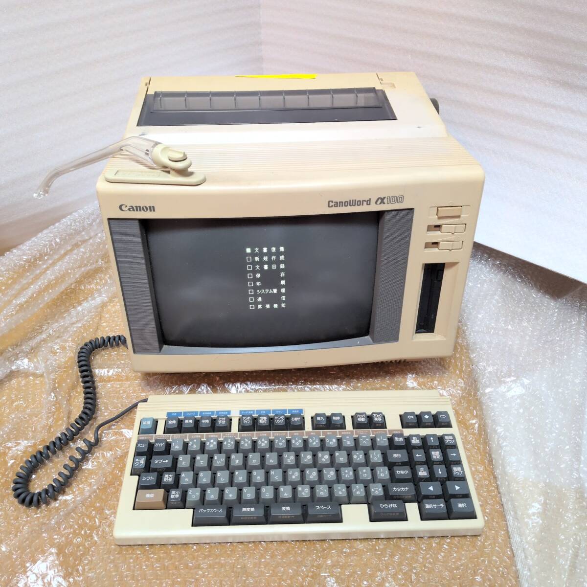 送料無料 希少モデル Canon CanoWord J1VL ah 元箱付 付属品美品