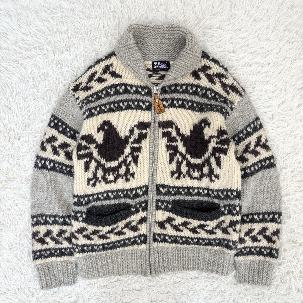 Yahoo!オークション -「イーグル柄カウチンセーター」の落札相場・落札価格