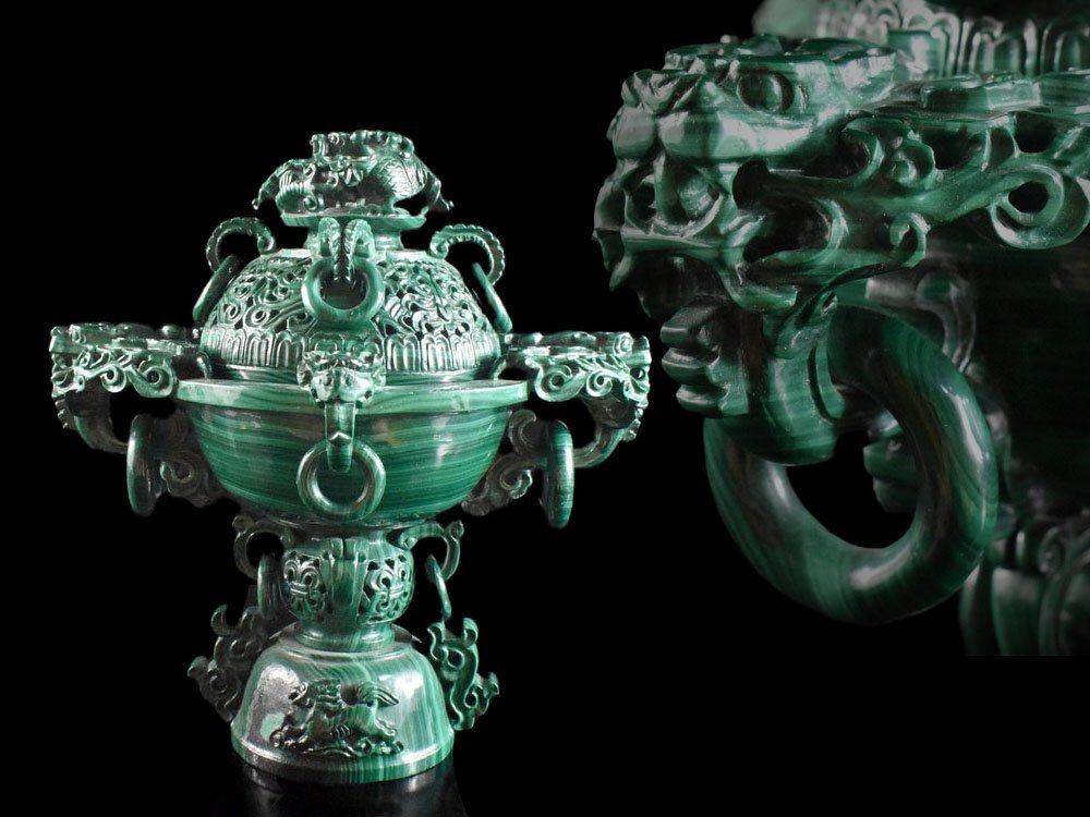Yahoo!オークション -「香炉 翡翠」の落札相場・落札価格