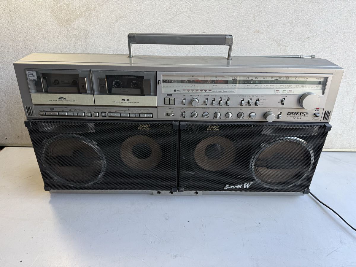美品】【完品】SHARP GF-212 ラジカセ FM/AMカセットプレーヤー SHARP