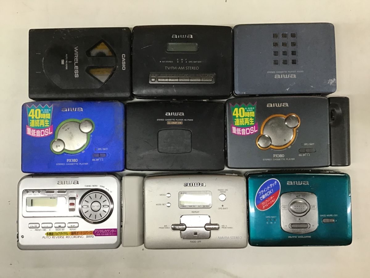 Yahoo!オークション -「aiwa hs jx」(カセットプレーヤー) (ポータブル