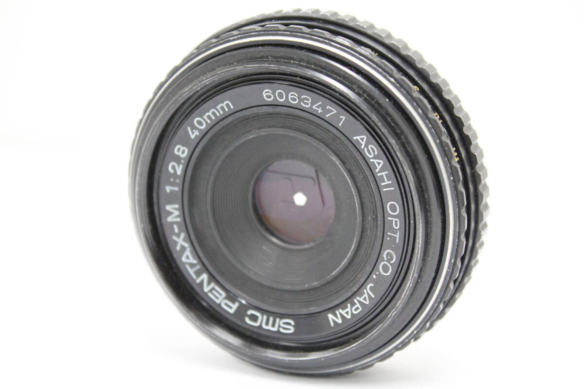 動作確認済】PENTAX-M 40mm f2.8 バルサム切れなし 動作確認済】PENTAX