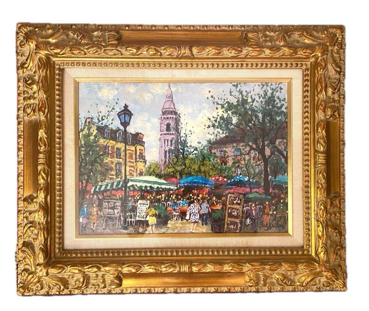 絵画 児玉幸雄 風景画 油絵 油彩 F3号 直筆 サイン入り 絵画 児玉幸雄