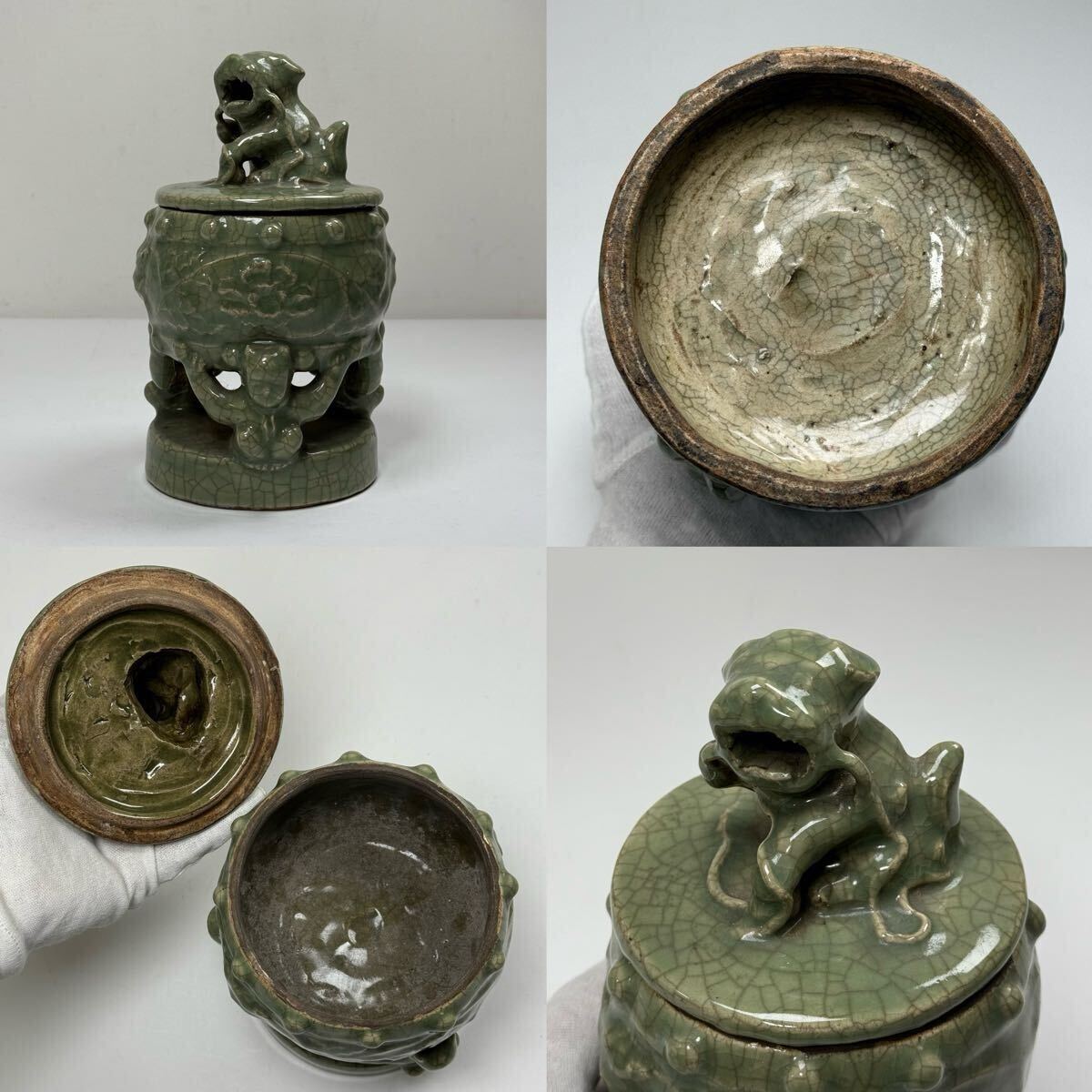 Yahoo!オークション -「青磁獅子香炉」の落札相場・落札価格