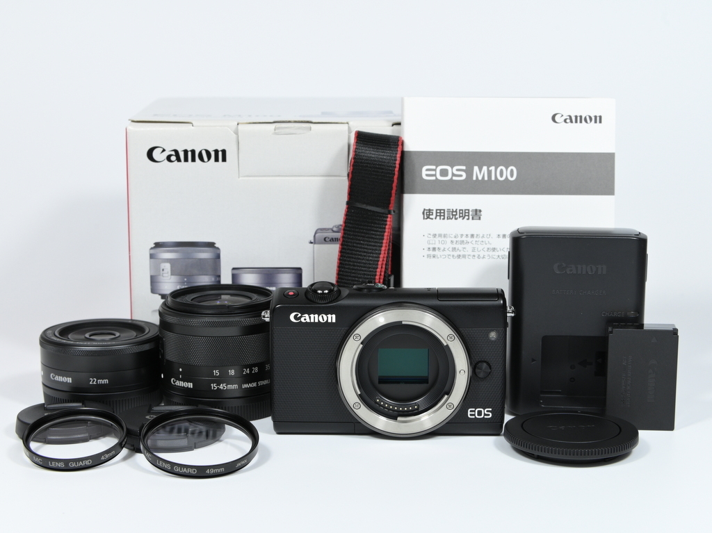CANON EOS M100 ダブルレンズキット [ブラック] オークション比較