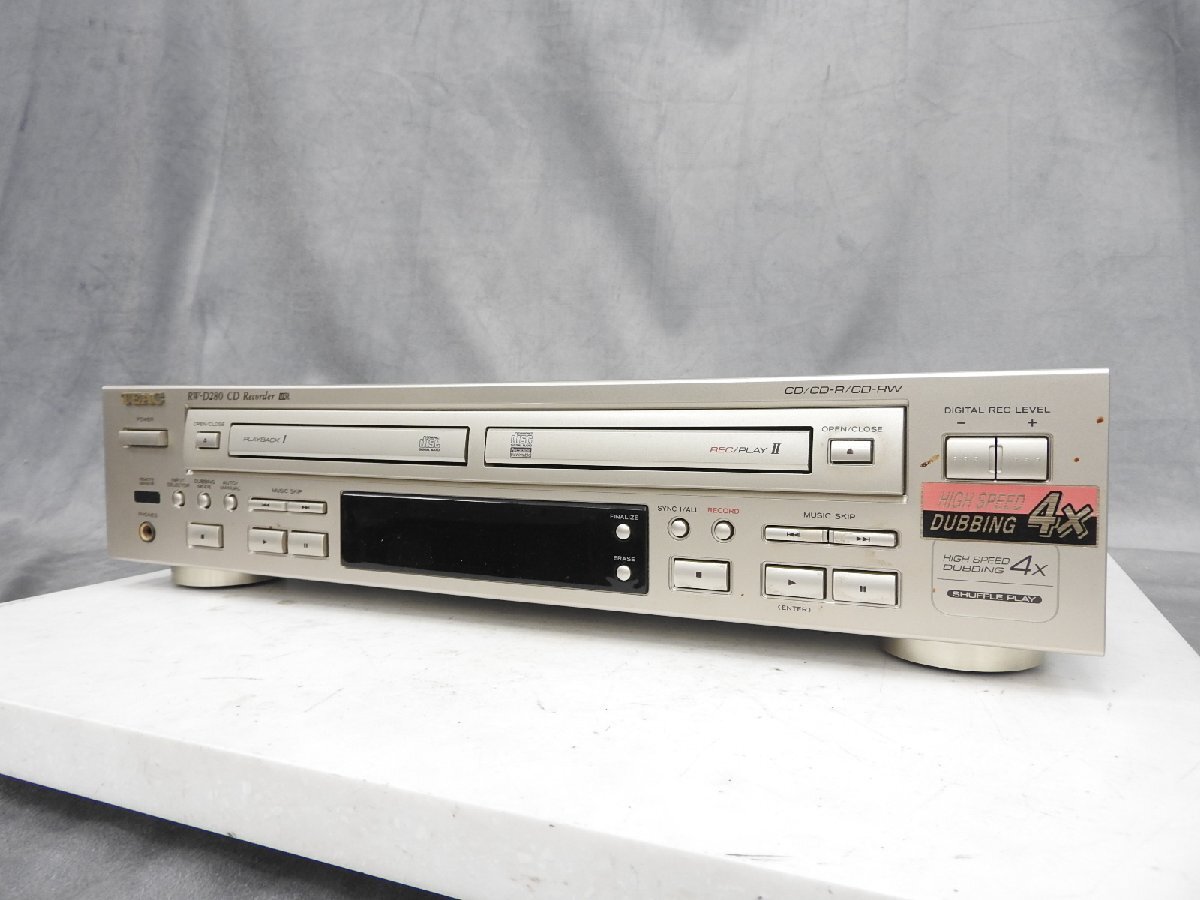 Yahoo!オークション -「teac cdレコーダー rw-d280」の落札相場・落札価格