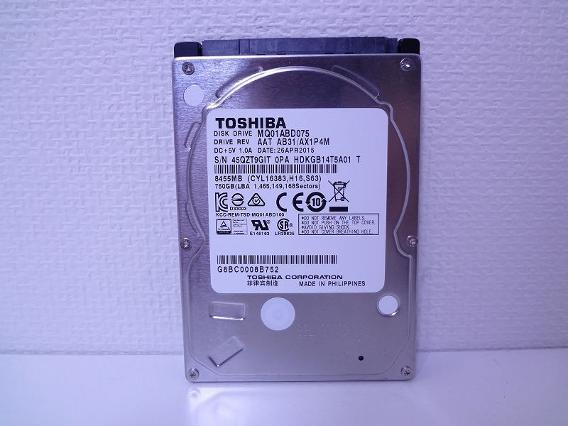 Yahoo!オークション -「2.5インチ hdd 750gb」の落札相場・落札価格