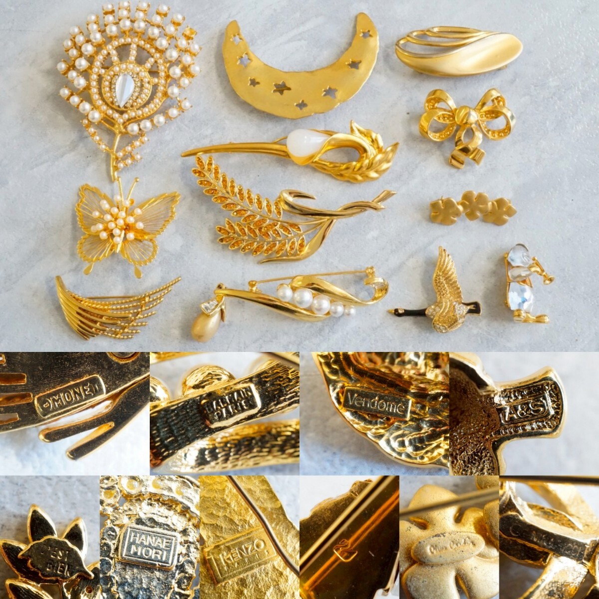 Yahoo!オークション -「ケンゾー kenzo」(ブローチ) (レディース