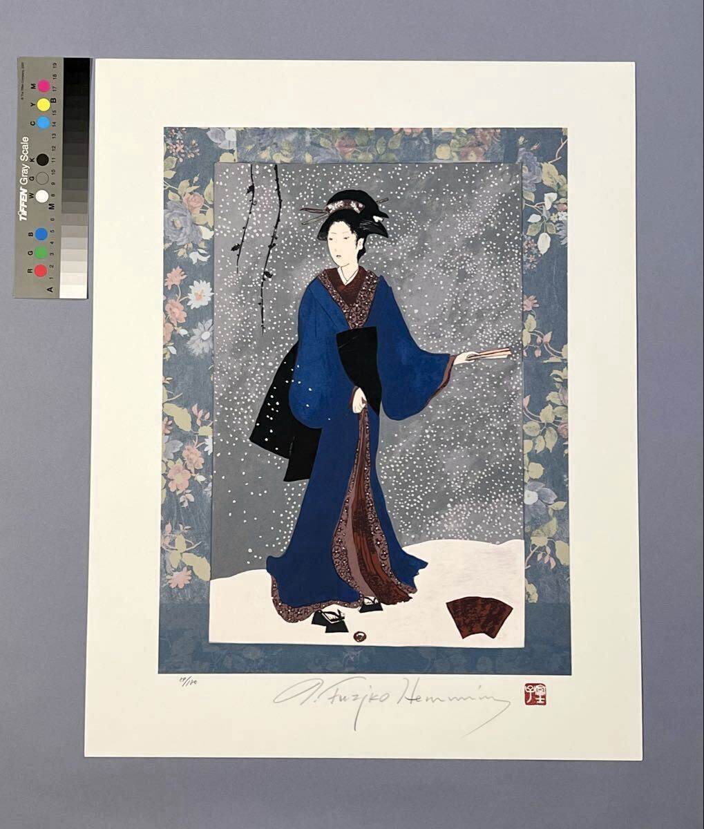 Yahoo!オークション -「フジ子ヘミング」(シルクスクリーン) (版画)の