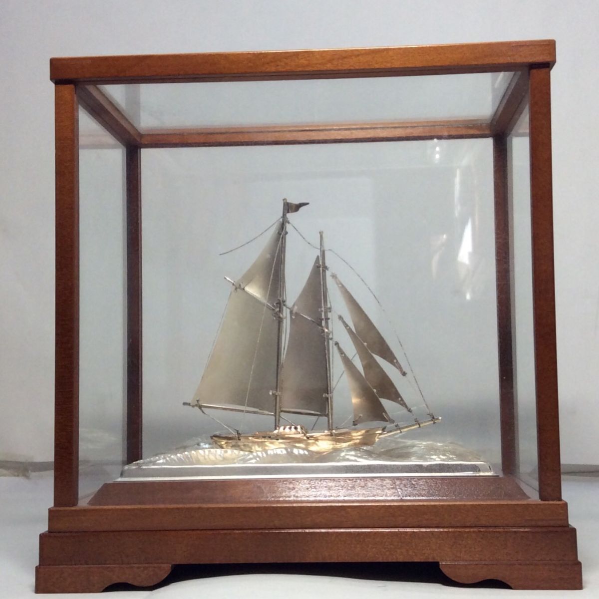 Yahoo!オークション -「帆船 置物」(銀製) (金属工芸)の落札相場・落札価格