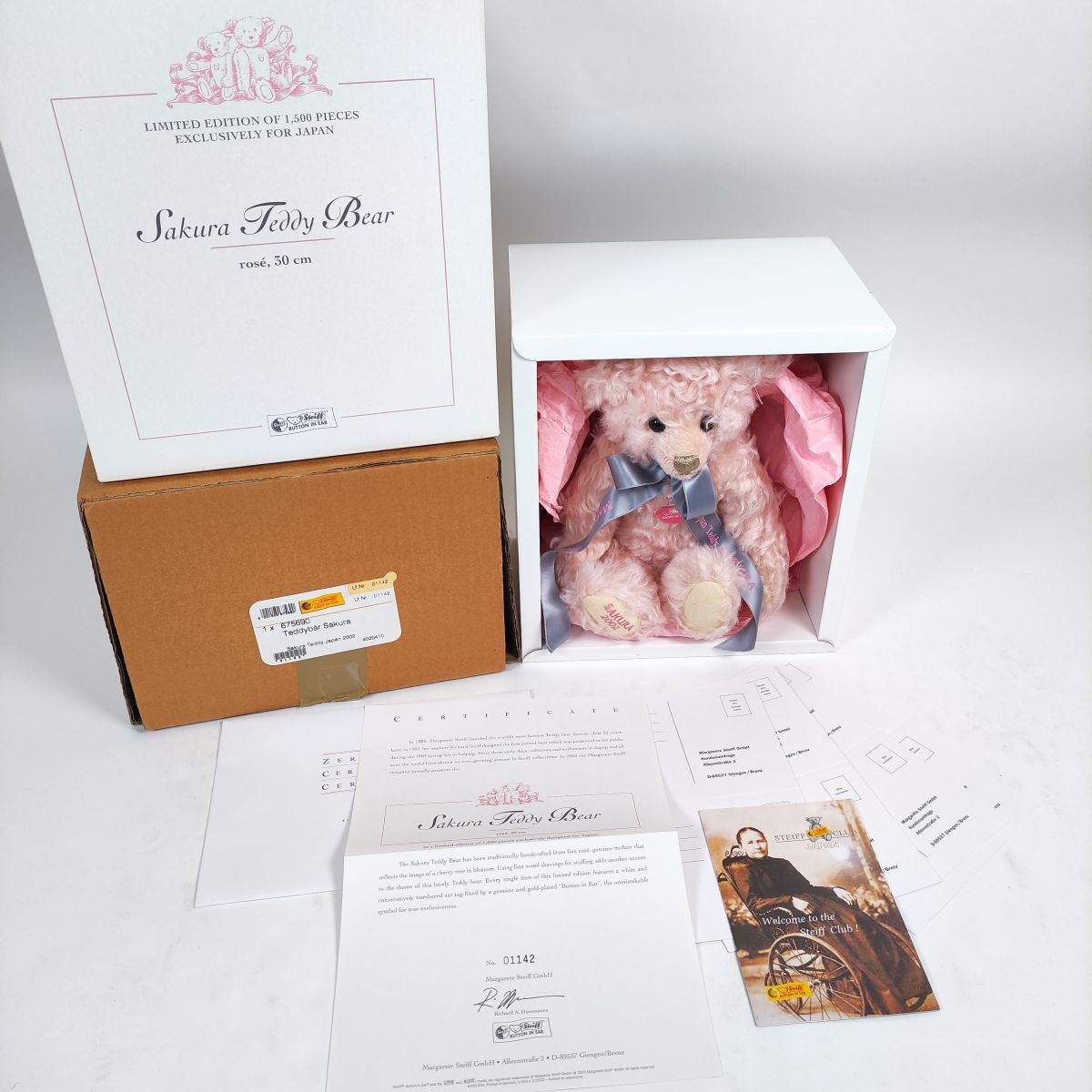 Yahoo!オークション -「シュタイフ テディベア ピンク」(おもちゃ