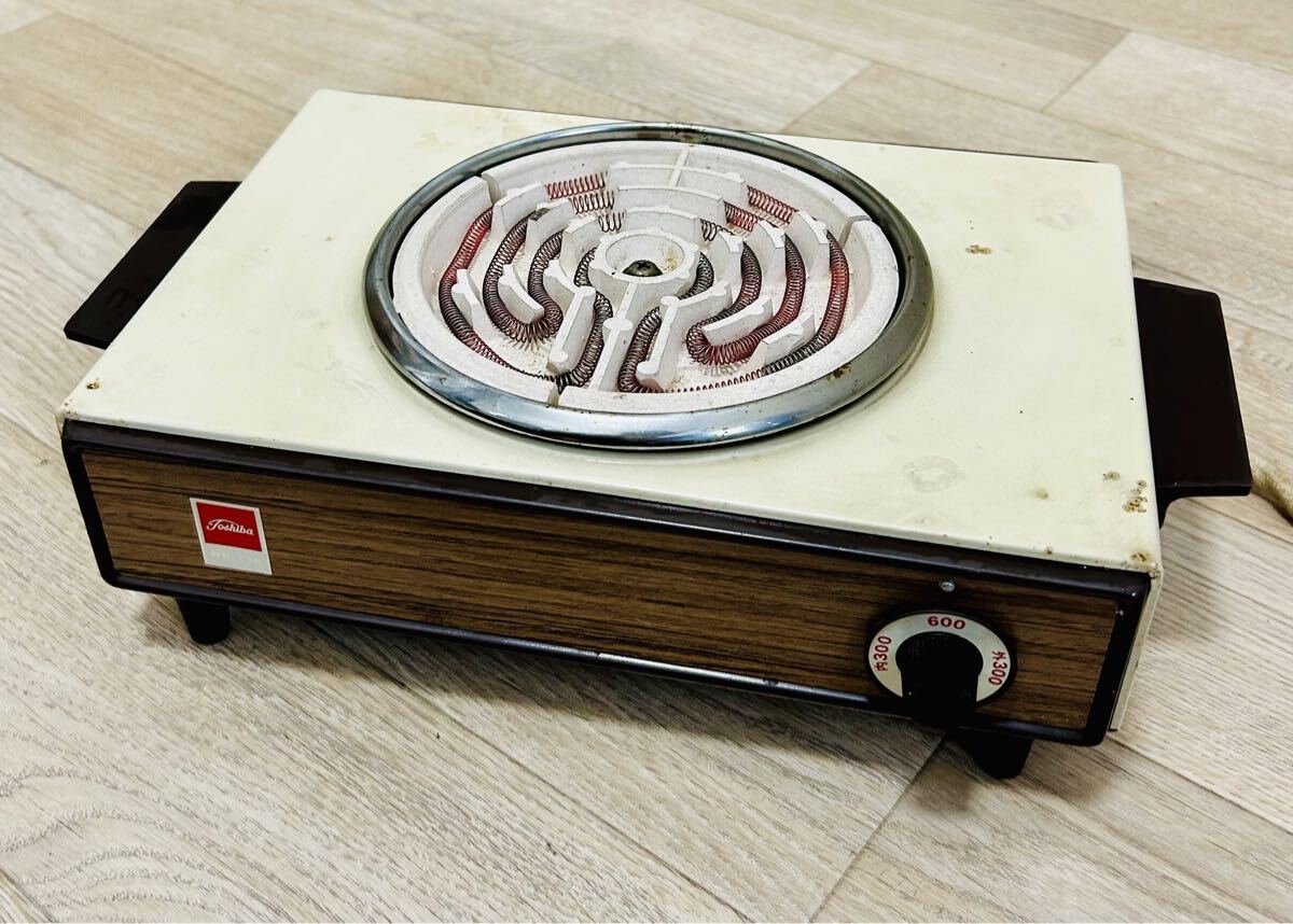 日*9様 電気コンロ 東芝ラーメン鍋 昭和のレア物 日*9