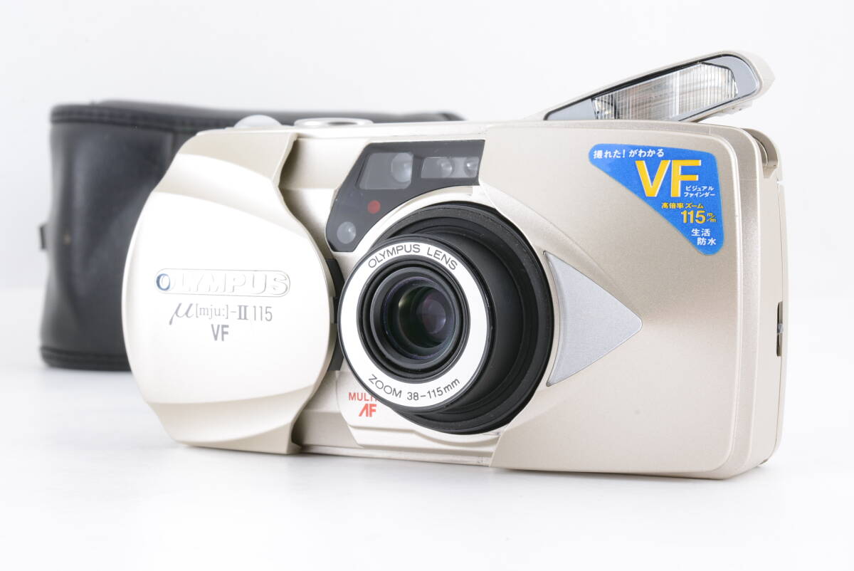 nnn】オリンパス μ-Ⅱ 115 VF 非売品ネックストラップ、電池付