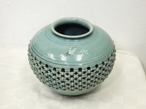 2026年最新】Yahoo!オークション -青磁 花瓶 透かし(陶芸)の中古品