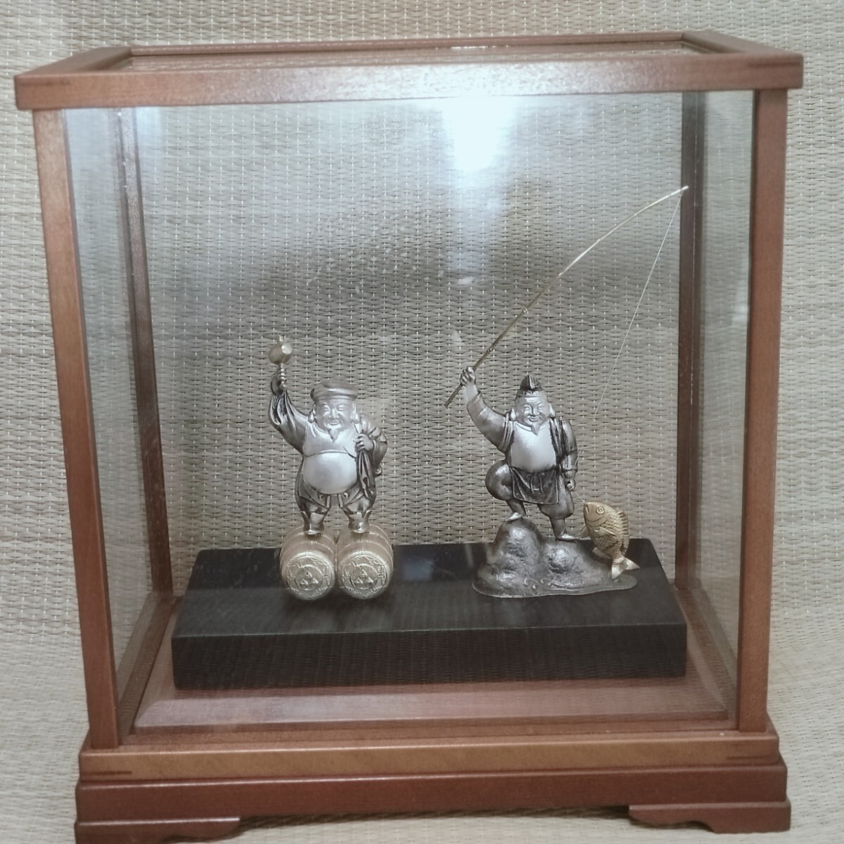 Yahoo!オークション -「恵比寿大黒天」(置物) (銀製)の落札相場・落札価格