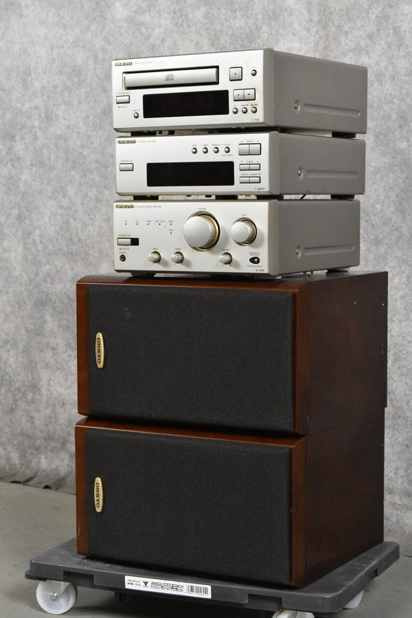 ONKYO A-909X & T-405W ミニスピーカー オーディオシステム ONKYO A