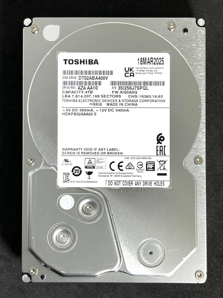 東芝 DT02ABA400 [4TB SATA600 5400] オークション比較 - 価格.com