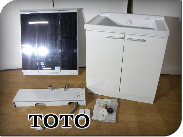 Yahoo!オークション -「toto洗面台」(洗面化粧台（鏡つき）) (洗面