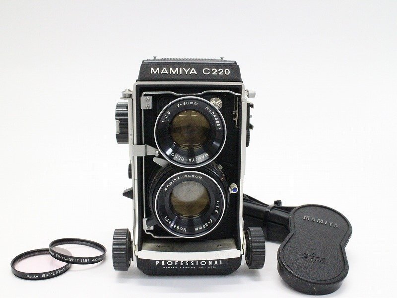 実写確認済整備品】マミヤC220プロフェッショナル／セコール80mmf2.8付