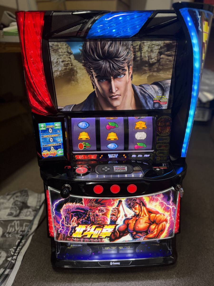 ♪パチスロ実機 訳あり 北斗の拳 ケンシロウパネル ユニット・スイッチ