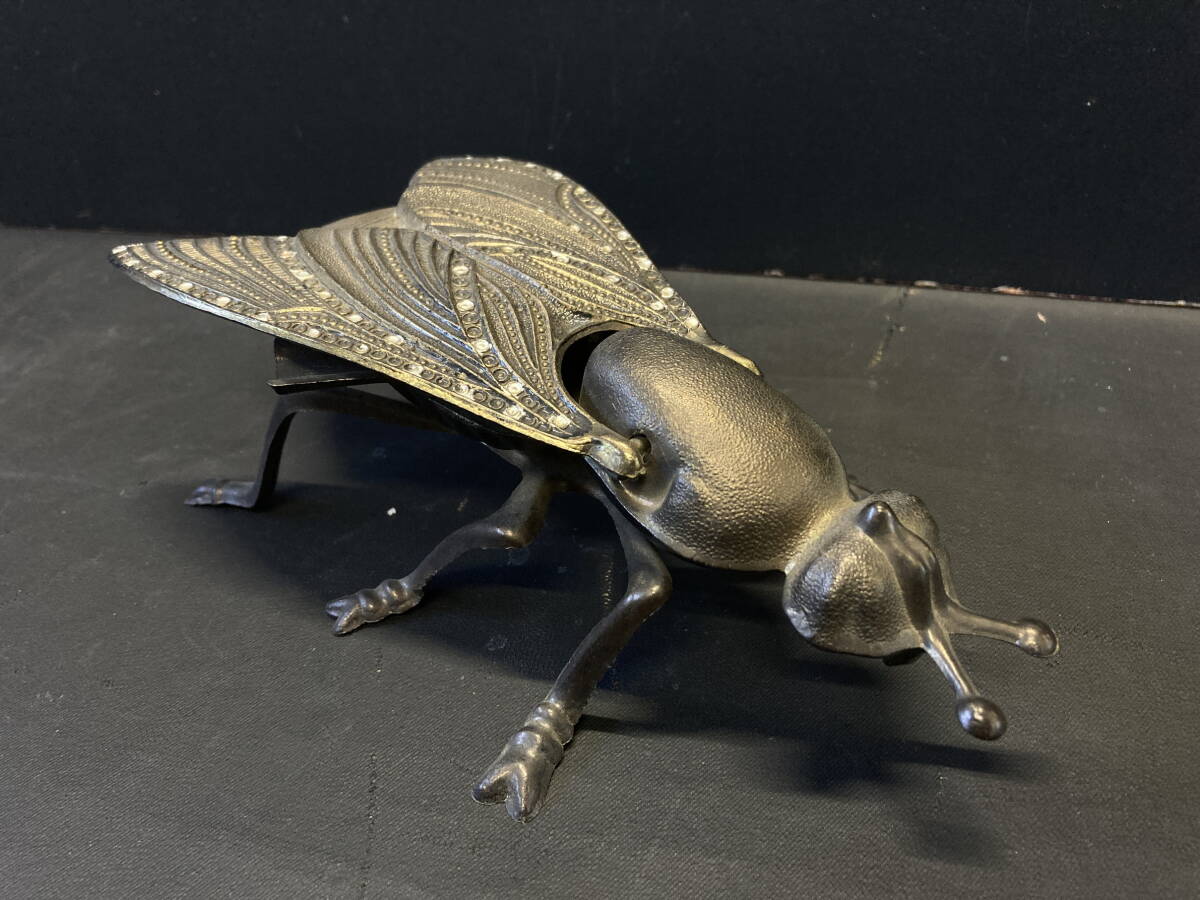 花びら トレイ プレート 小物置き 灰皿 置物 金属 銀色 レトロ