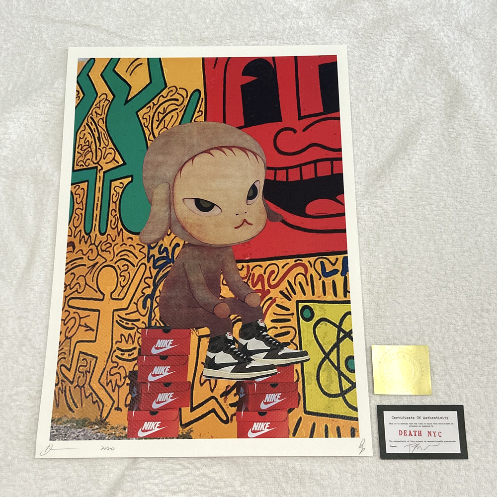 Yahoo!オークション -「death nyc 世界限定100枚 アートポスター 奈良