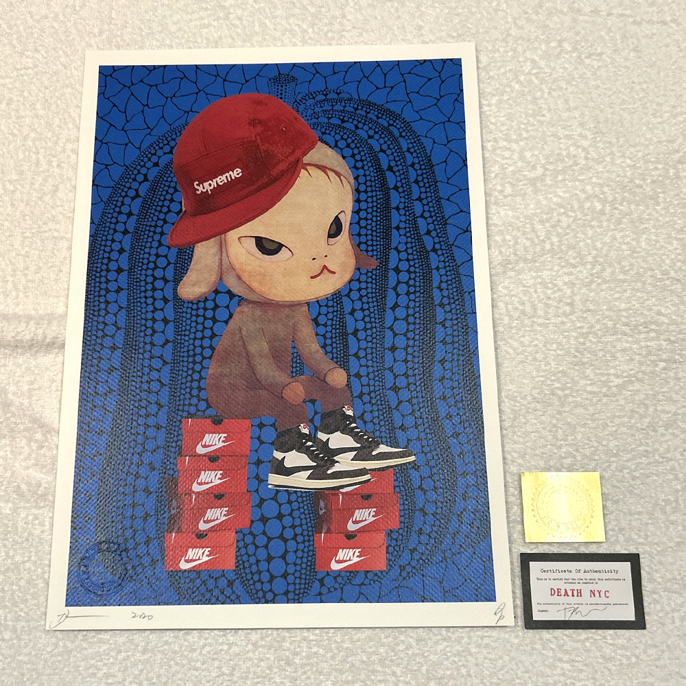 Yahoo!オークション -「death nyc 世界限定100枚 アートポスター 奈良