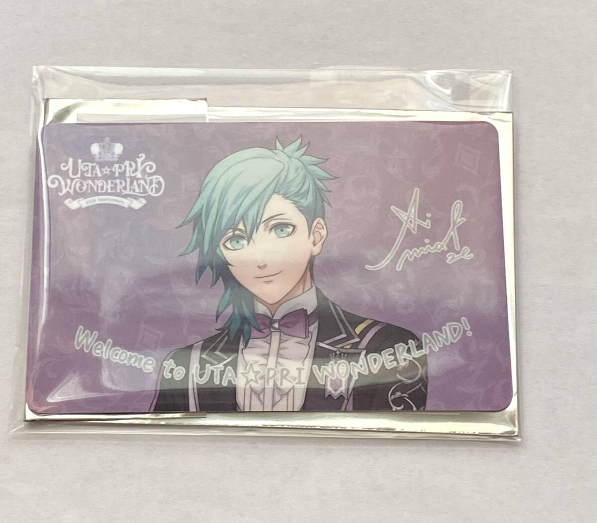 うたの プリンスさまっ 美風藍 直筆サイン カード うたプリ 藍