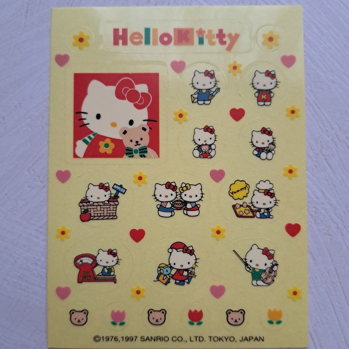 激レア》サンリオ ハローキティ 雑貨屋シール 平成レトロ2001年製 未