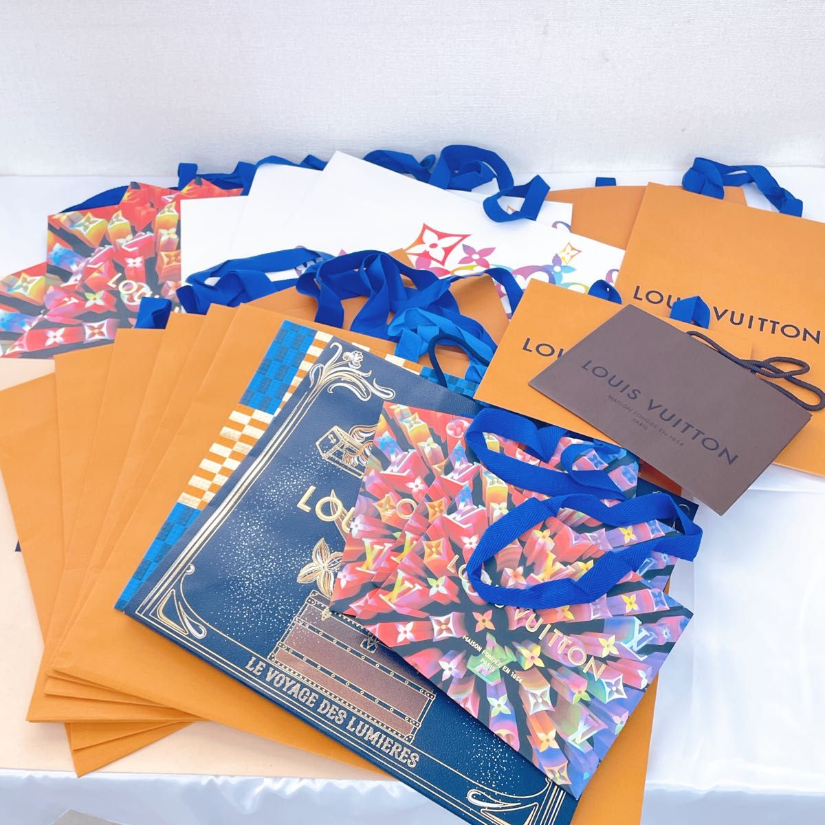 ルイヴィトン ショッパー 紙袋 リボン 空箱 巾着 4点セット 2025