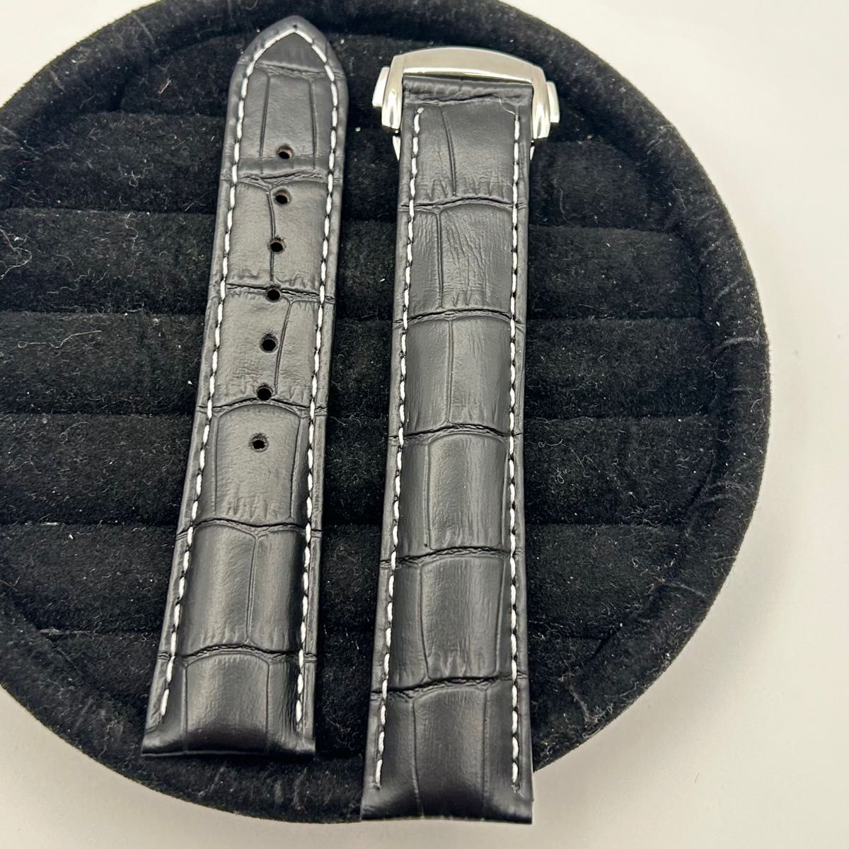 オメガ ツーピース ストラップ ダークブルー アリゲーターレザー