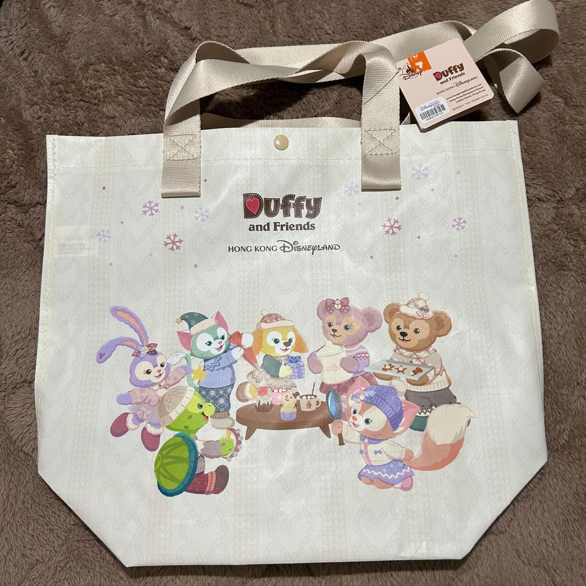 香港ディズニーランド ダッフィー エコバッグ シュパット Mサイズ