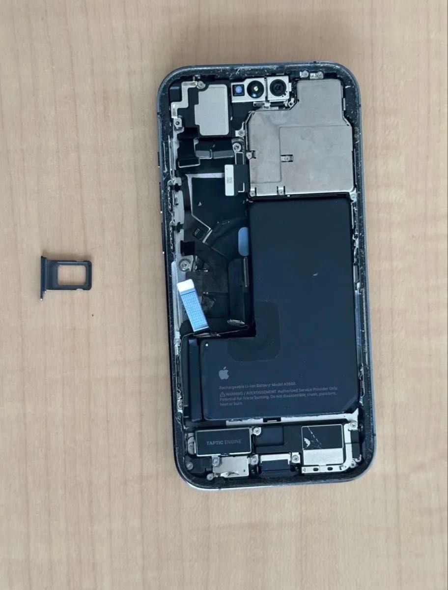 iPhone 14 Pro 128GB ディープパープル ジャンク 起動不可 背面割れ