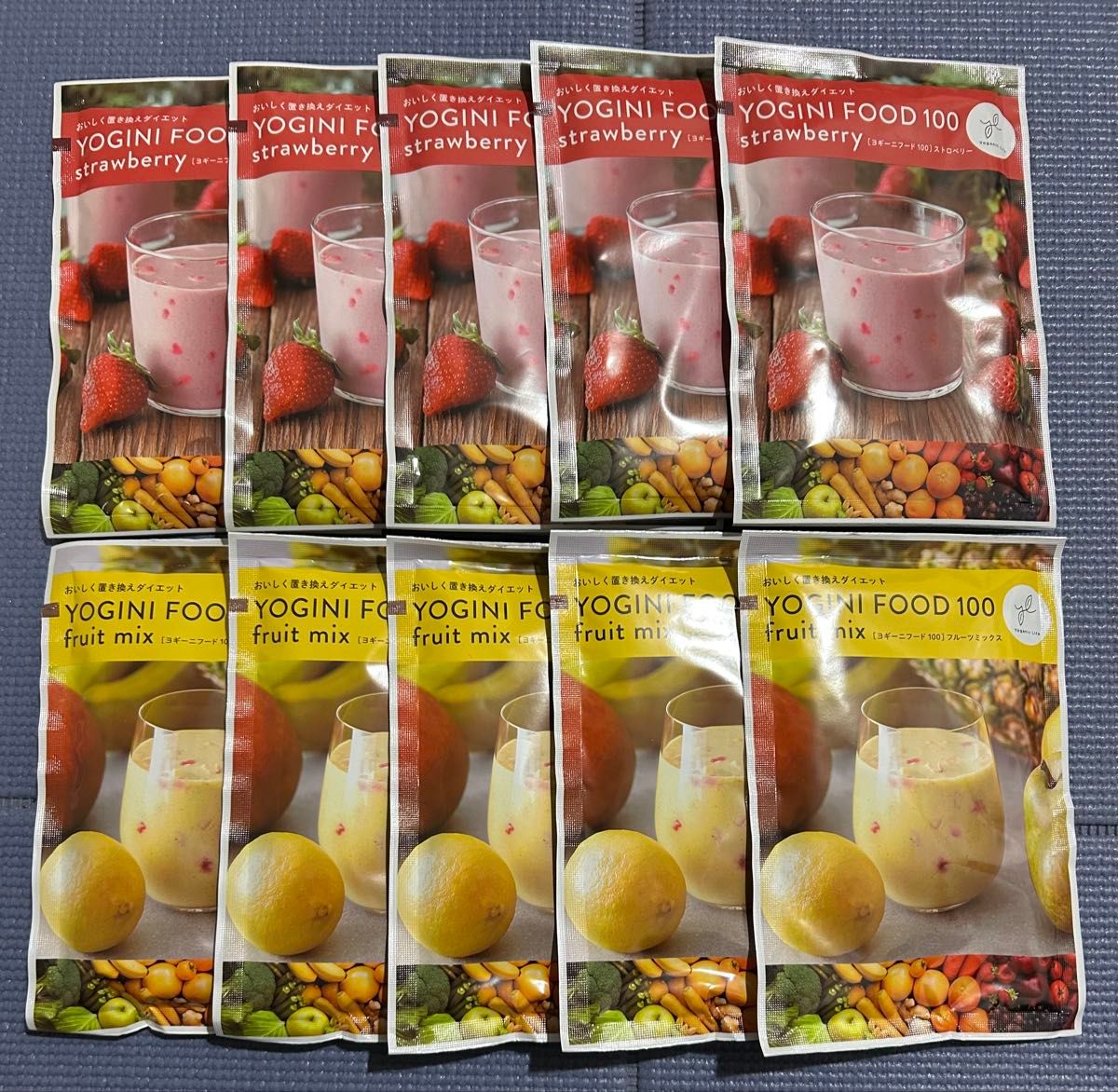 ヨギーニフード100 フルーツミックス ストロベリー カカオ 21袋セット
