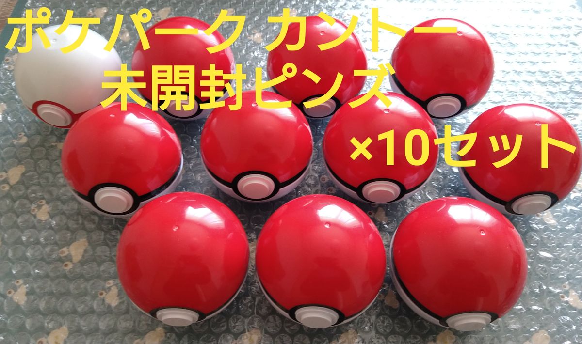 ポケパークカントー限定】ピンバッジ10点セット＋プレミアボール