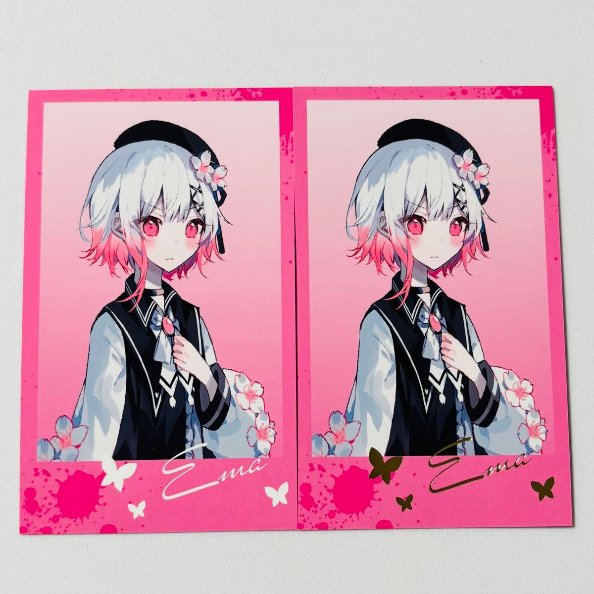 魔法少女ノ魔女裁判 くじメイト E-1賞 希望or絶望 缶バッジ 桜羽エマ