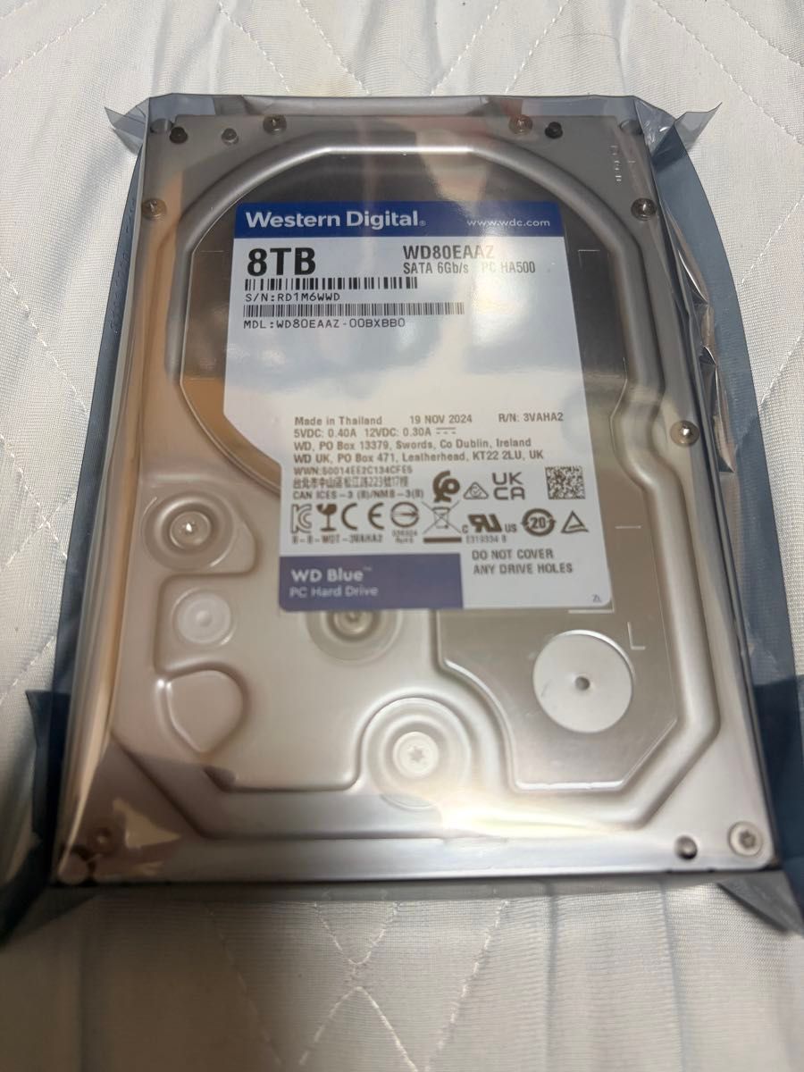 Western Digital WD80EAAZ ［WD Blue 8TB］ WD Blue 内蔵型