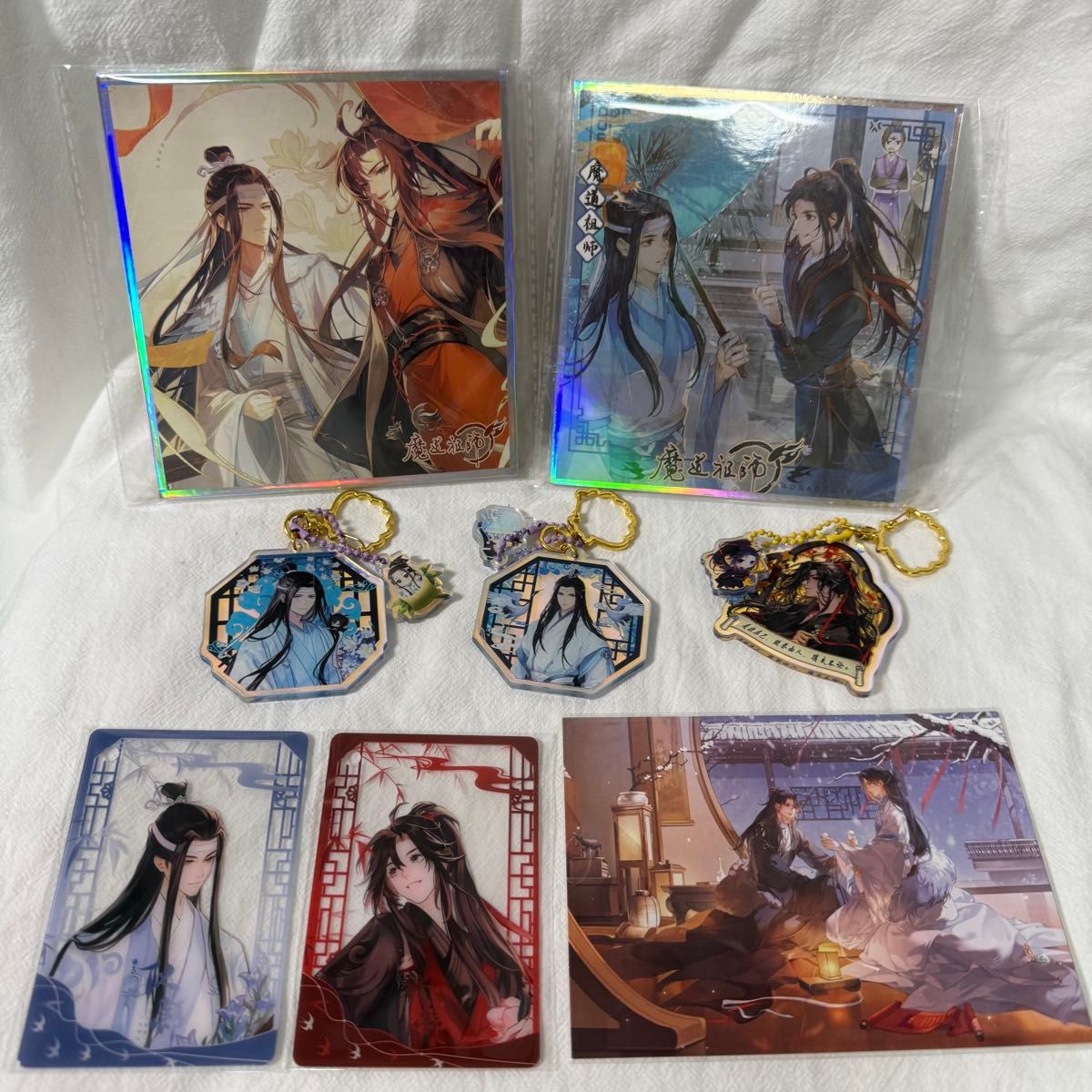 魔道祖師 PASH 版権画集 特典 クリアファイル ポストカード 2点のみ 魏