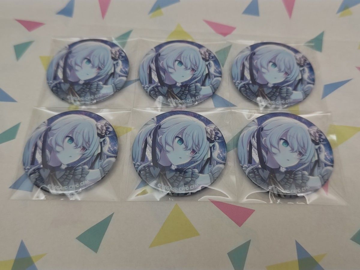 初音ミク 34B プロセカ プロジェクトセカイ グリッター缶バッジ 缶