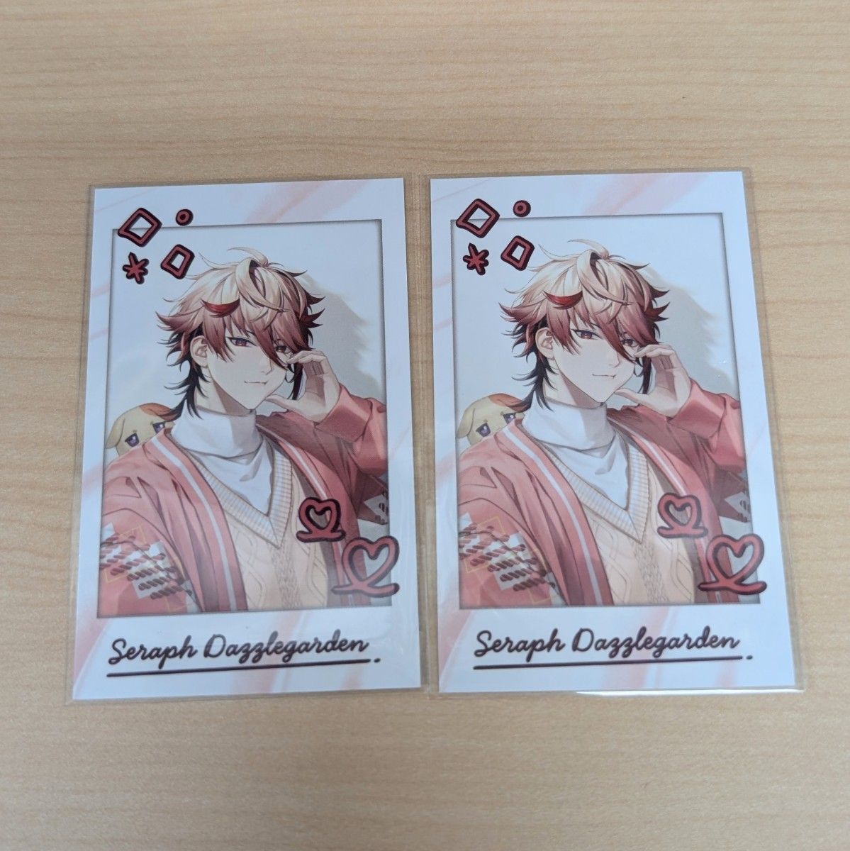 にじさんじ 小柳ロウ 2024 誕生日グッズ 缶バッジ チェキ風カード