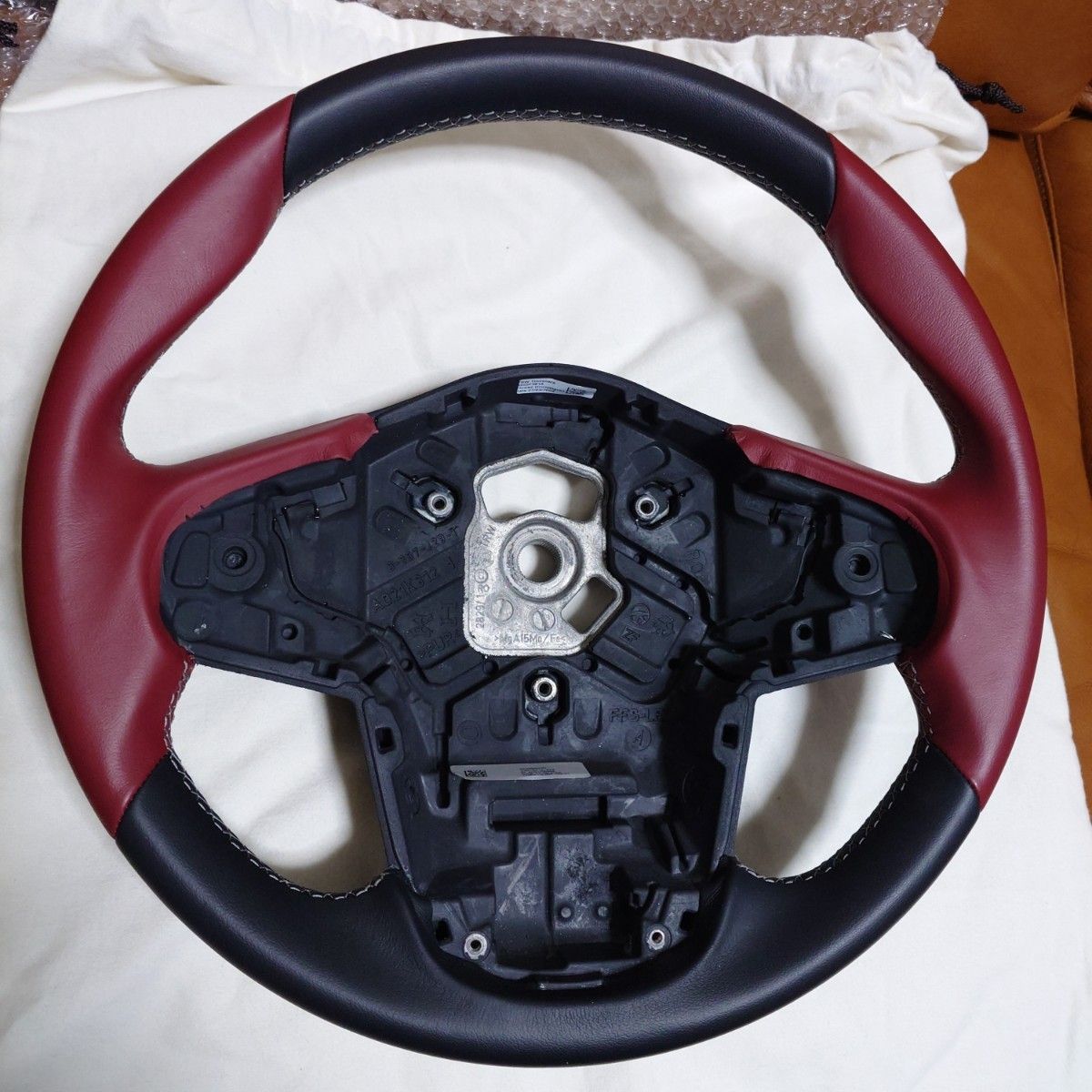 TOYOTA SUPRA 1991 MOMO leather steering wheel トヨタ スープラ A70