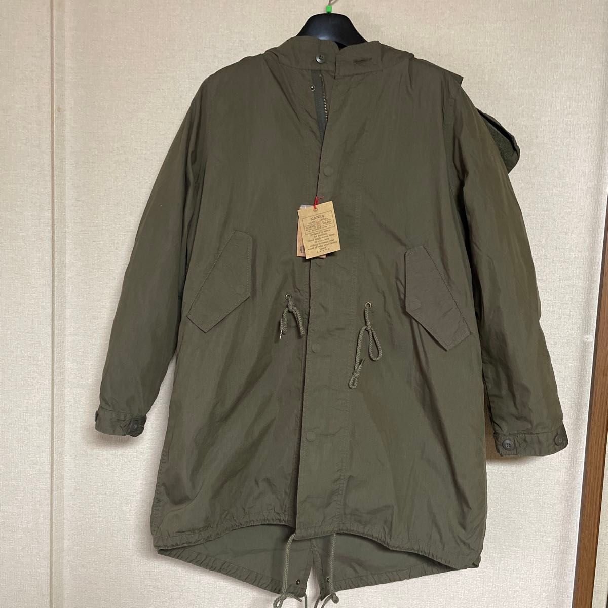 新品 QVC GRC 撥水カポック中綿モッズコート ネイビー LL ユニセックス