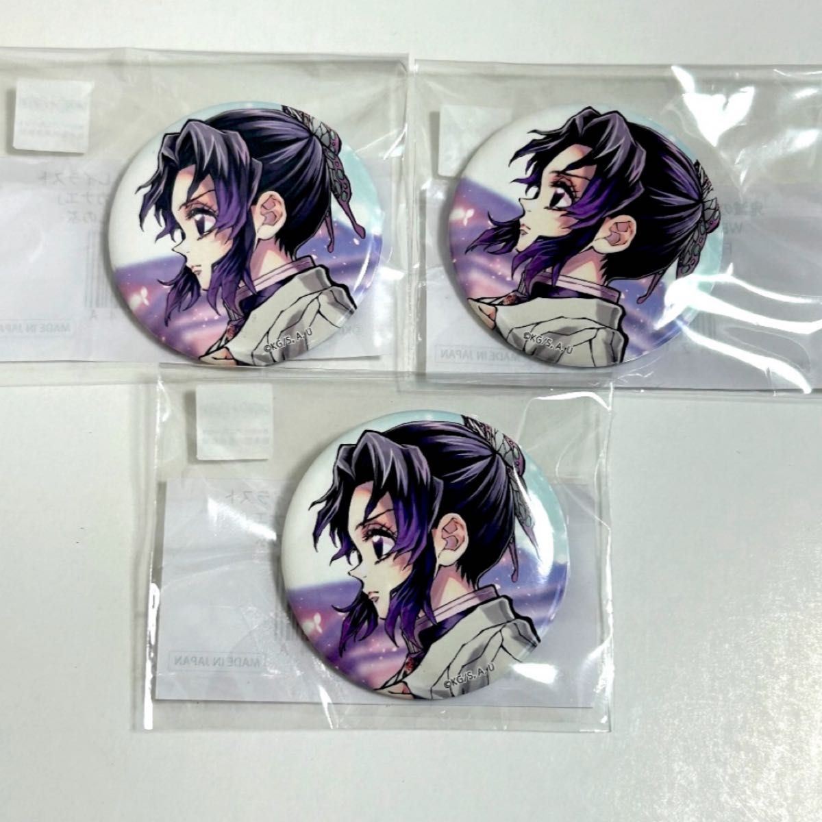 鬼滅の刃 胡蝶カナエ 胡蝶しのぶ ノーマル缶バッジ各1つセットC106