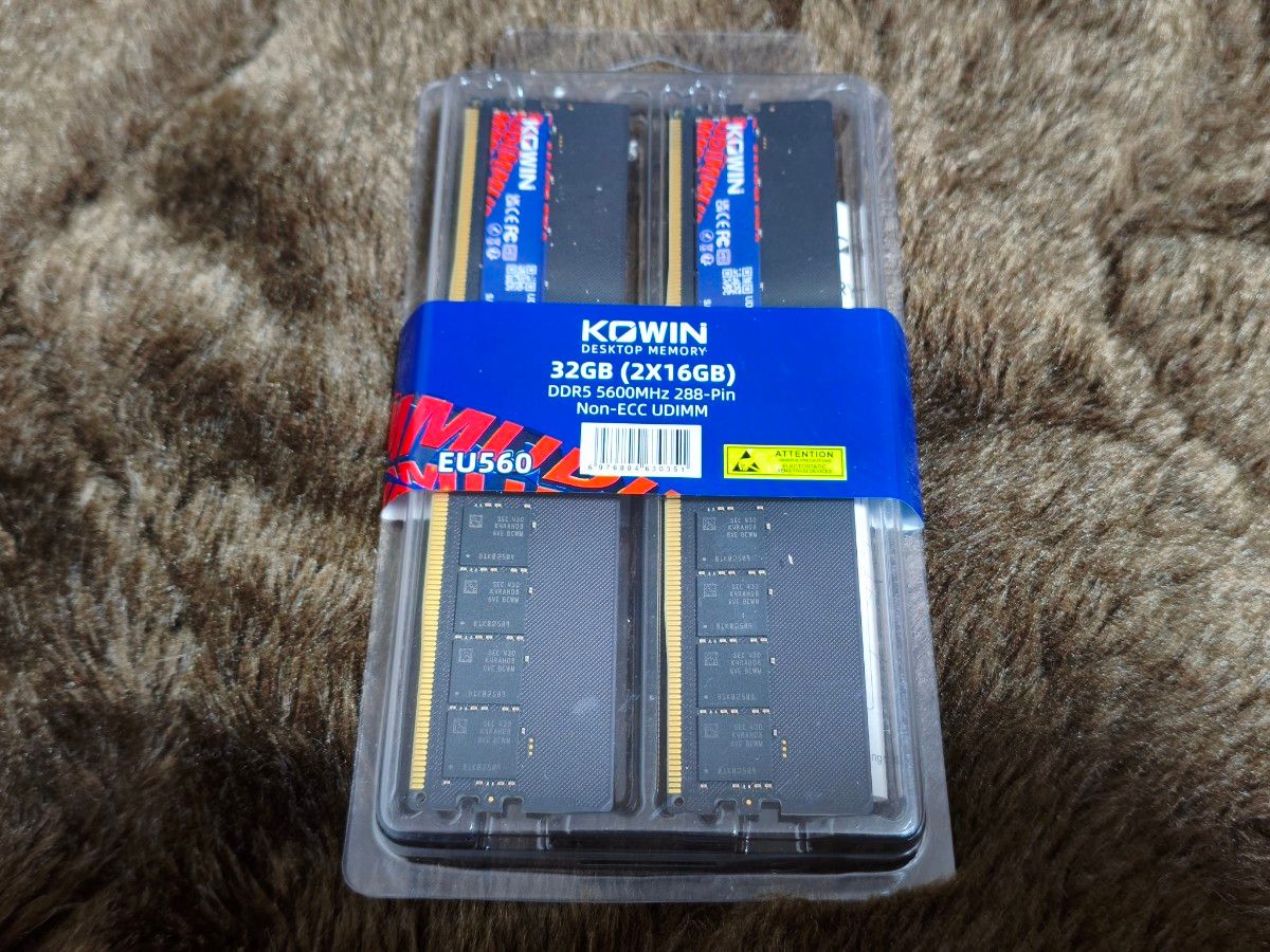 新品未使用・未開封 KOWIN DDR5 5600 メモリ EU560 32GB（16GB×2