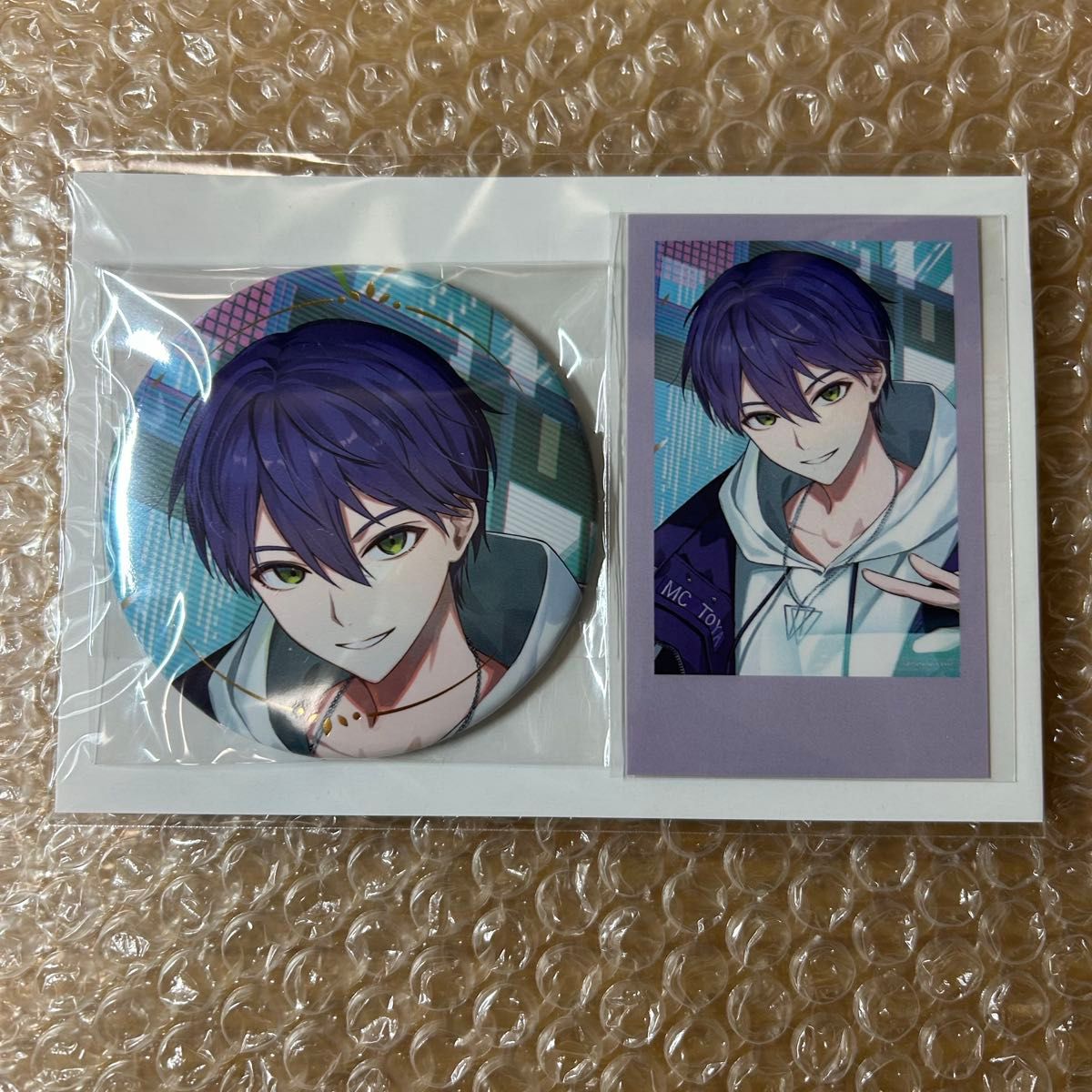 にじさんじ 剣持刀也 誕生日グッズ 2024 缶バッジ チェキ風カード 缶